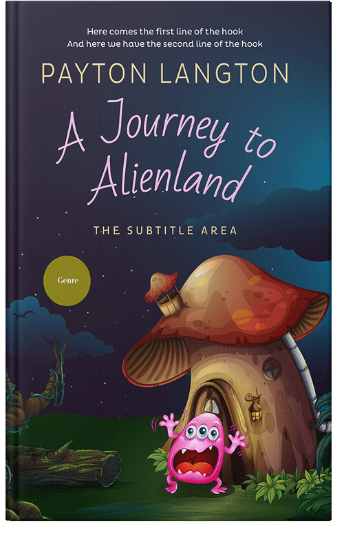 Front view of Premade Horror Book Cover - Charade