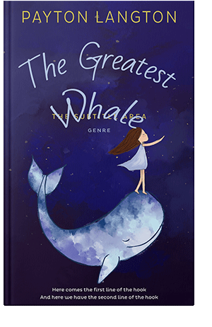 Pre Made Book Cover Violet