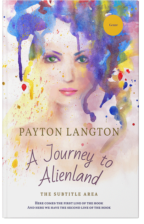 Front view of Premade Abstract Book Cover - Pot Pourri