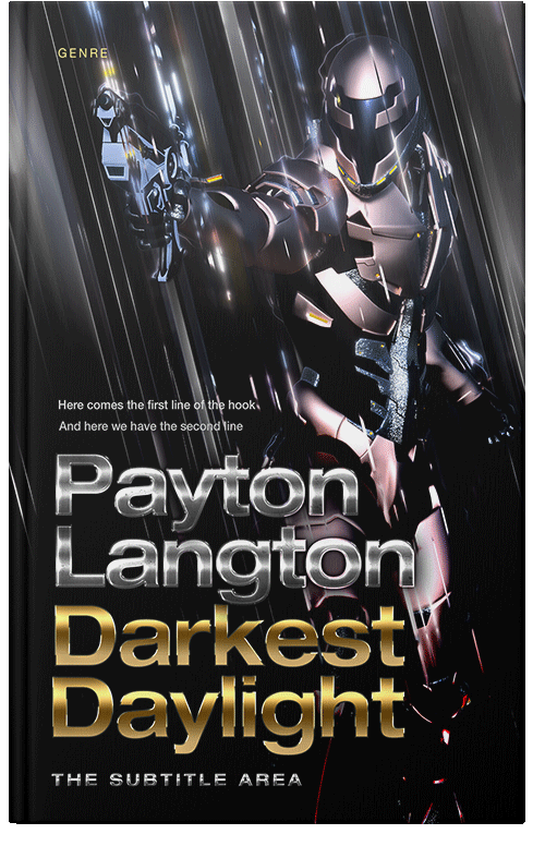 Front view of Premade Science Fiction Book Cover - Bison Hide