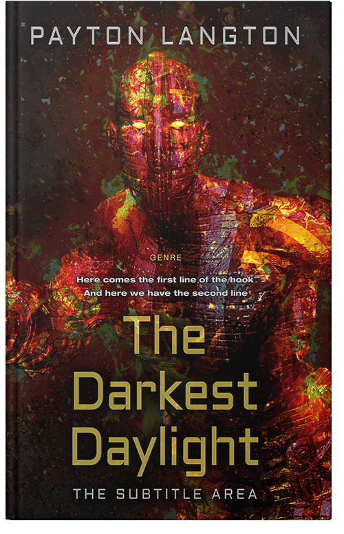 Front view of Premade Science Fiction Book Cover - Graphite