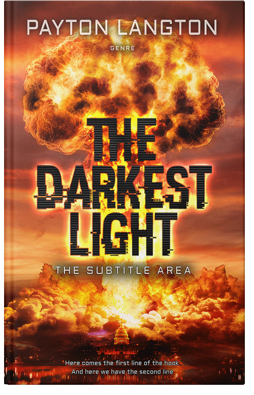 Front view of Premade Apocalyptica Book Cover - Orange Roughy