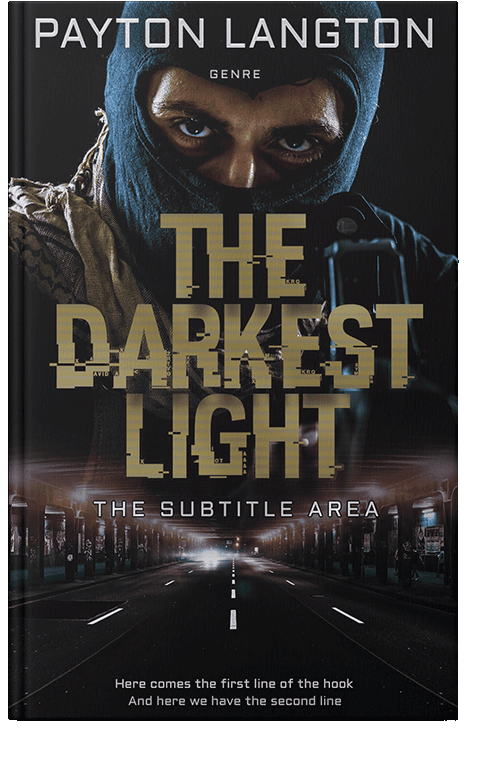 Front view of Mongoose #7262 - Premade Abstract Book Cover