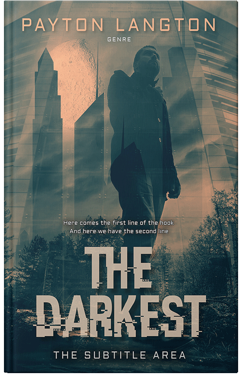 Front view of Premade Mystery & Thriller & Suspense Book Cover - Limed Spruce