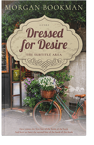 Pre Made Book Cover Soft Amber