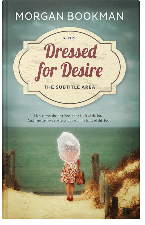 Front view of Premade Romance Book Cover - Coriander