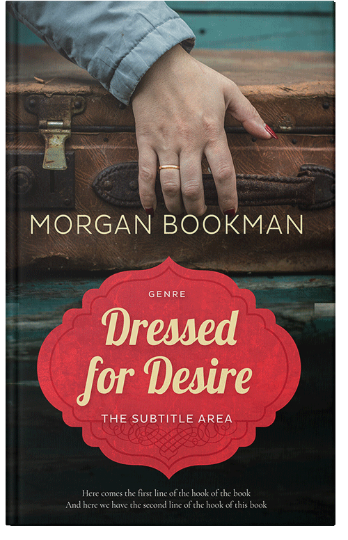 Front view of Premade Literary Fiction Book Cover - Chestnut Rose