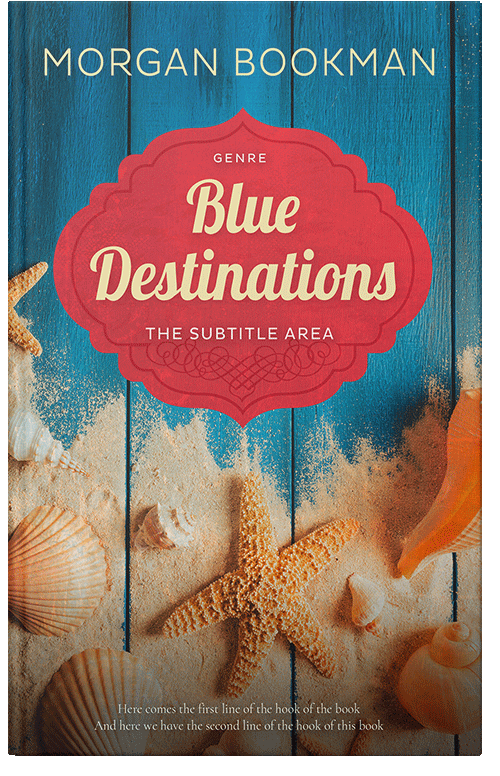 Front view of Premade Travel Book Cover - Atoll