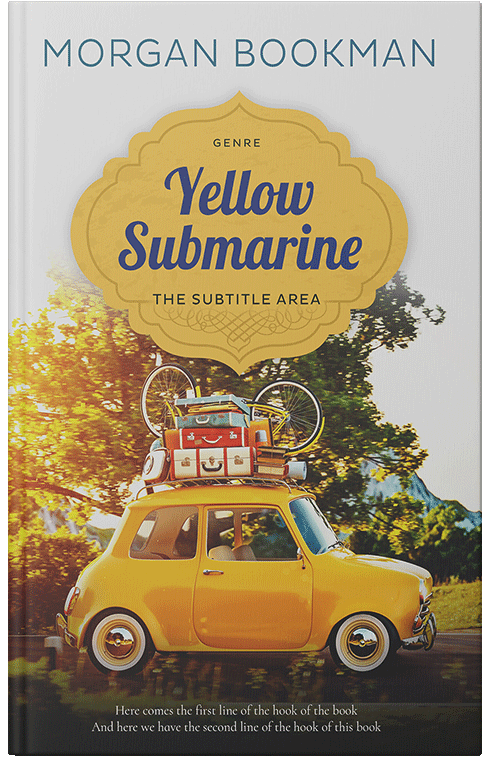 Front view of Premade Travel Book Cover - Masala