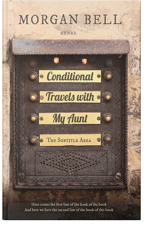 Front view of Premade Travel Book Cover - Rock