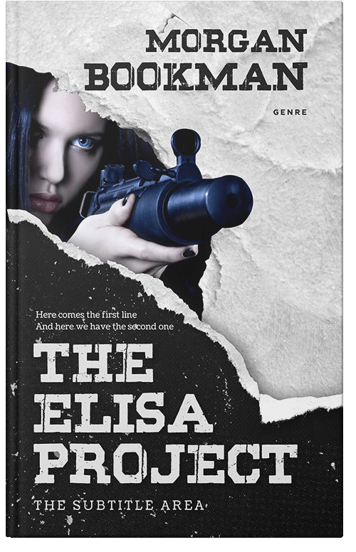 Front view of Premade Mystery & Thriller & Suspense Book Cover - Shark