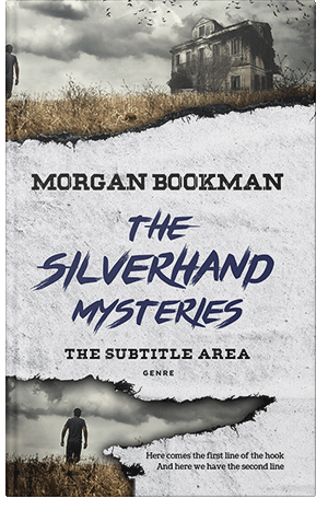 Premade Book Cover Quill Gray