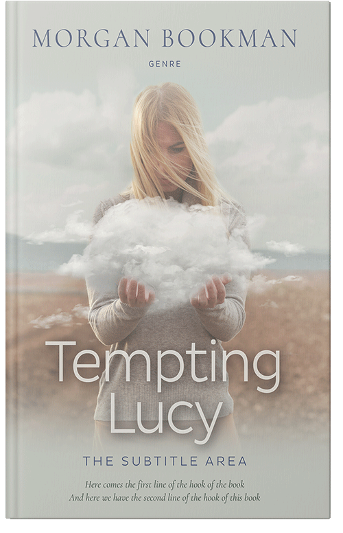 Front view of Premade Surreal Book Cover - Swirl