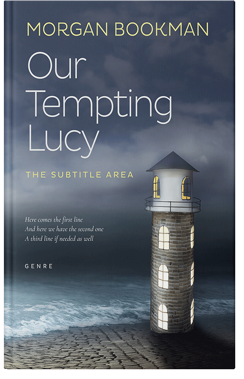 Front view of Premade Nature Book Cover - Oxford Blue