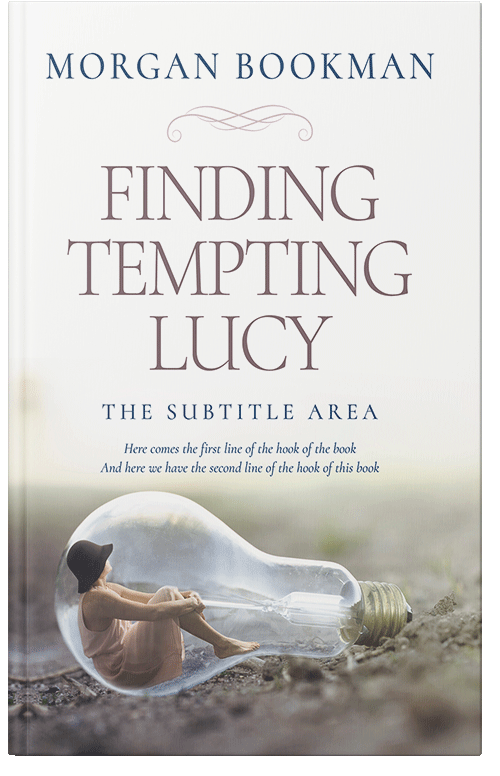 Front view of Premade Surreal Book Cover - Timberwolf