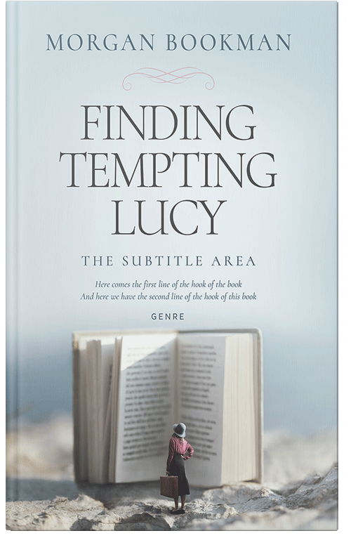 Front view of Premade Abstract Book Cover - Geyser