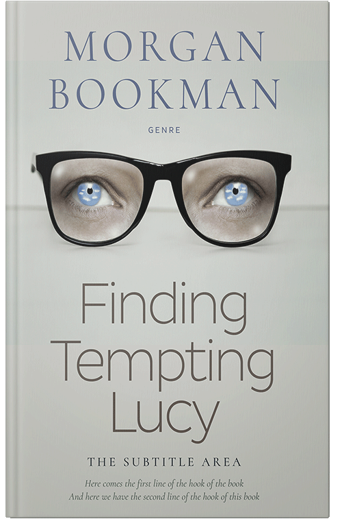 Front view of Premade Abstract Book Cover - Celeste