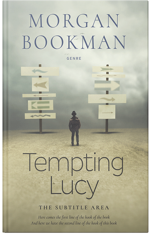 Front view of Premade Self-Improvement & Self-Help Book Cover - Bison Hide