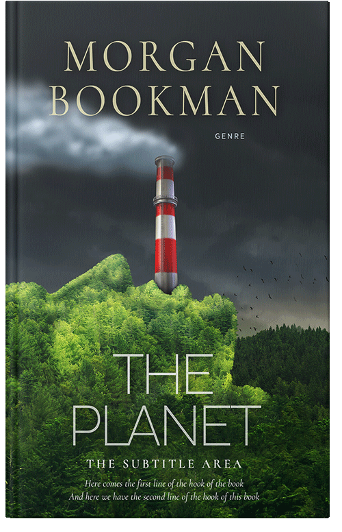 Front view of Premade Environment & Ecology Book Cover - Heavy Metal