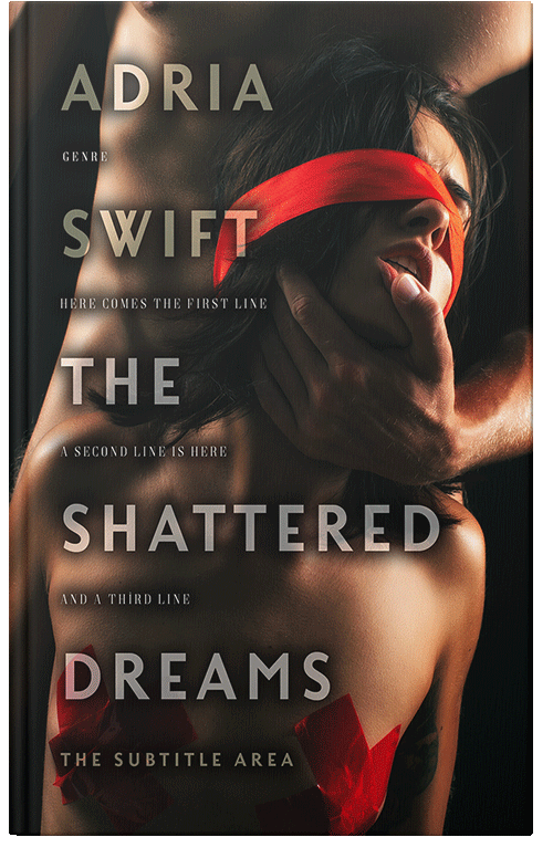 Front view of Premade Erotica Book Cover - Antique Brass