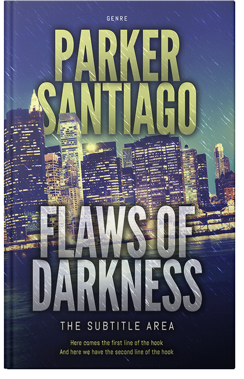 Front view of Premade Action & Adventure Book Cover - Chino