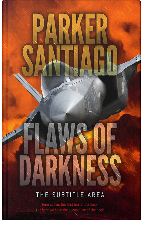 Front view of Premade Action & Adventure Book Cover - Mule Fawn