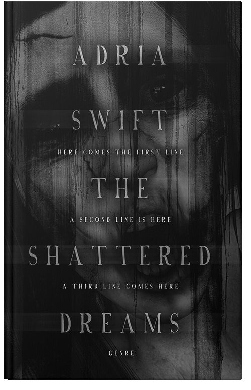 Front view of Premade Horror Book Cover - Cod Gray