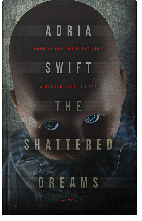 Front view of Premade Horror Book Cover - Thunder