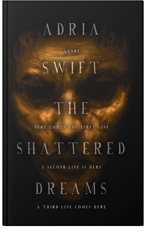 Front view of Premade Horror Book Cover - Asphalt