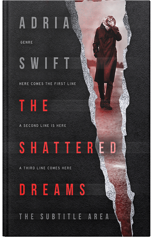 Front view of Premade Mystery & Thriller & Suspense Book Cover - Oriental Pink