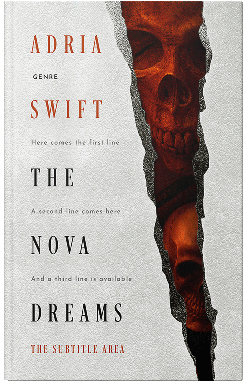 Front view of Premade Horror Book Cover - Coffee Bean