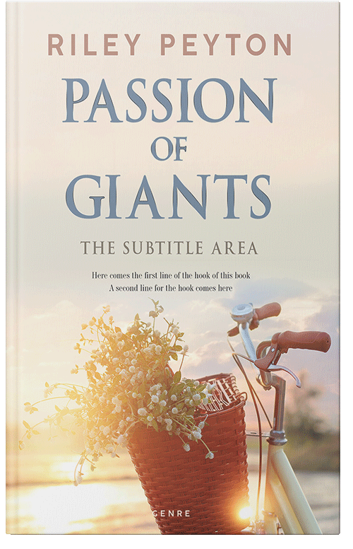 Front view of Premade Romance Book Cover - White Rock