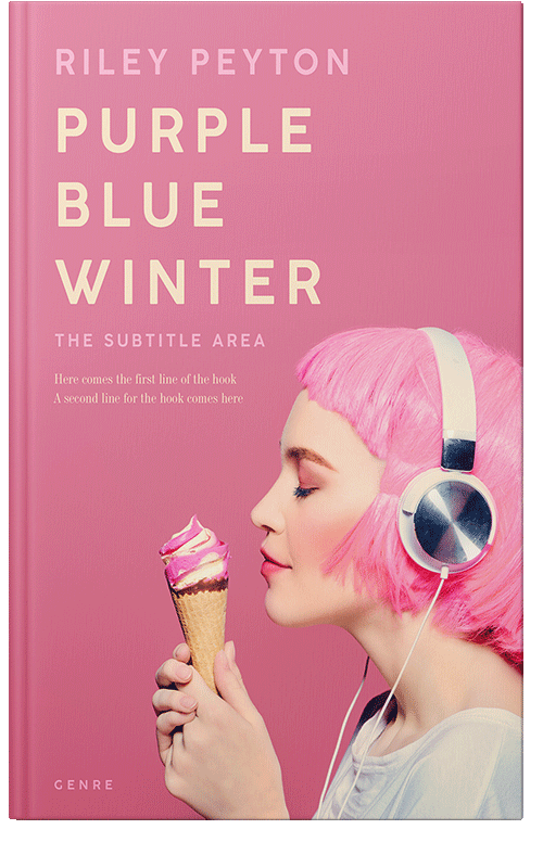 Front view of Premade Teen & Young Adult Book Cover - Deep Blush