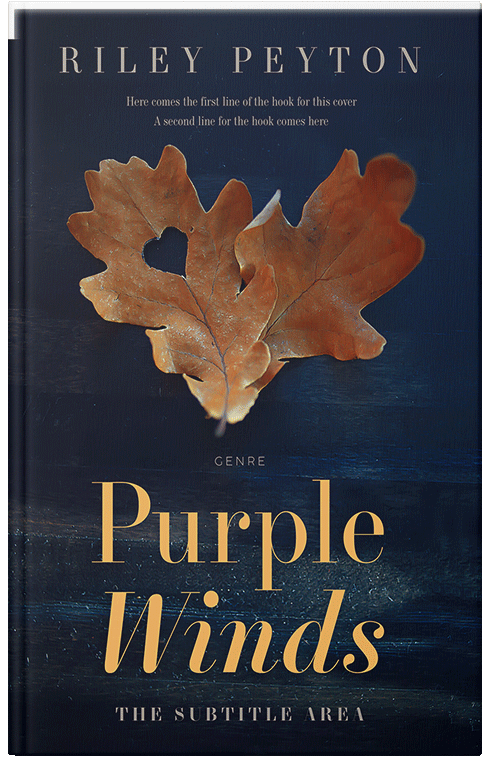 Front view of Premade Abstract Book Cover - Mirage