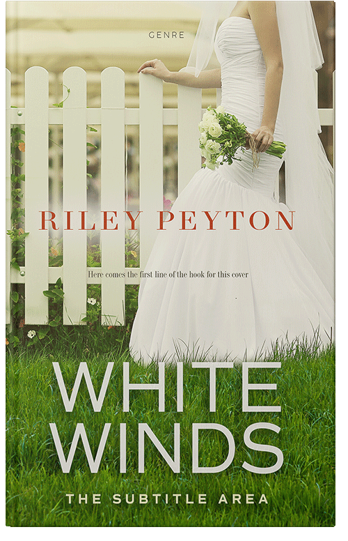 Front view of Premade Romance Book Cover - Green Leaf