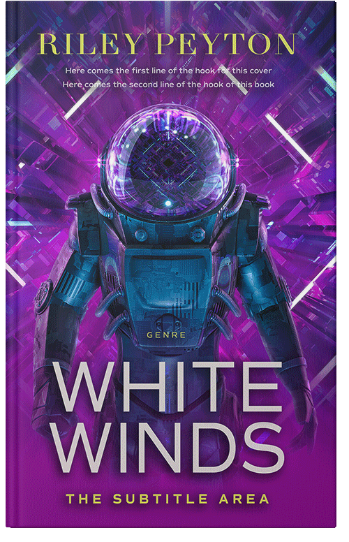 Front view of Premade Science Fiction Book Cover - Honey Flower