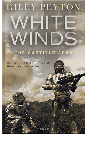 Pre Made Book Cover Pale Oyster