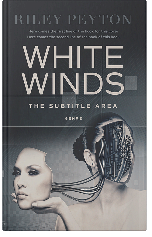 Front view of Premade Science Fiction Book Cover - Silver Rust