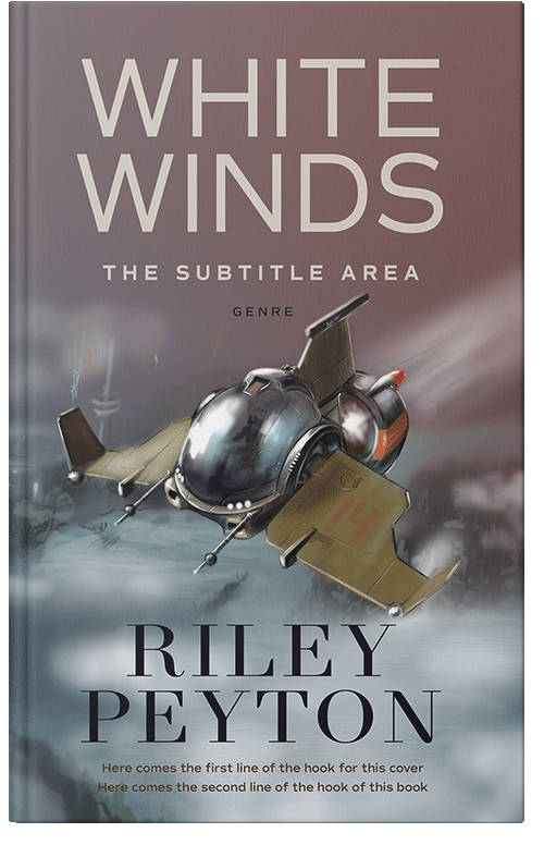 Front view of Premade Science Fiction Book Cover - Spicy Pink