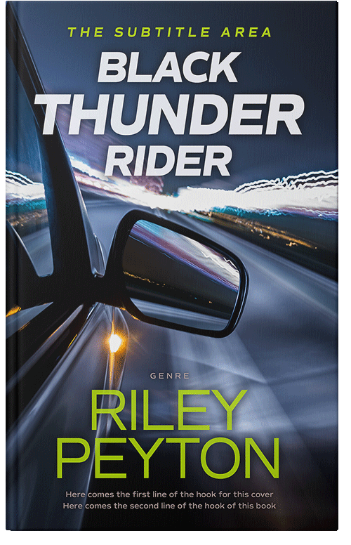 Front view of Premade Action & Adventure Book Cover - Mirage