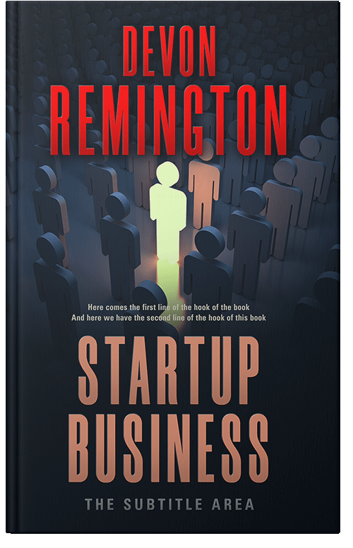 Front view of Premade Business Book Cover - Chestnut Rose