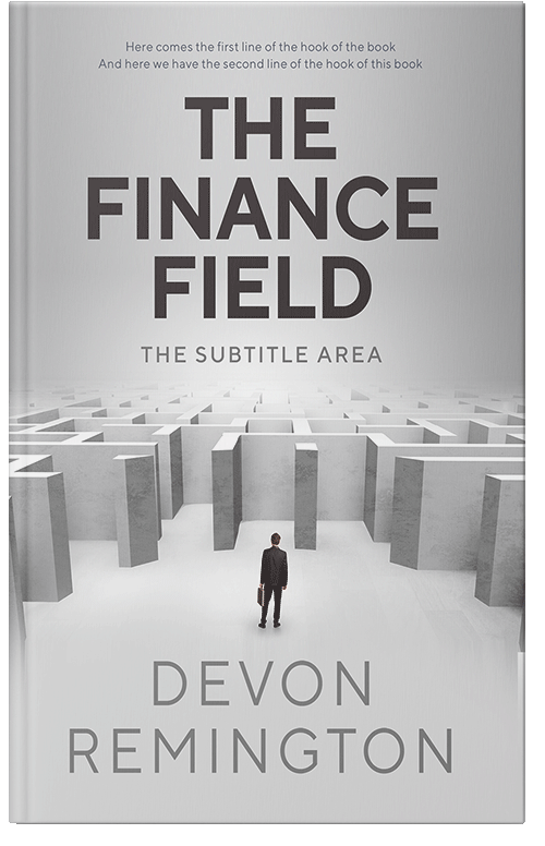 Front view of Premade Business Book Cover - Iron