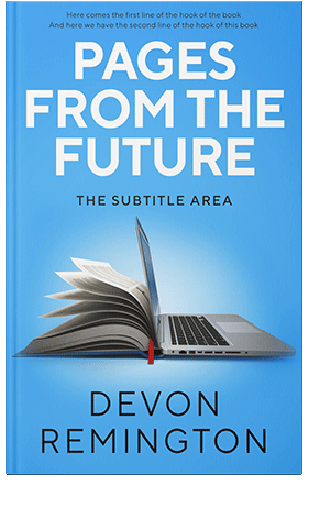 Pre Made Book Cover Picton Blue