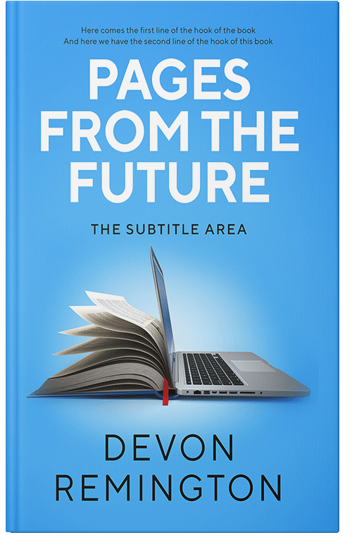 Front view of Premade Self-Improvement & Self-Help Book Cover - Picton Blue