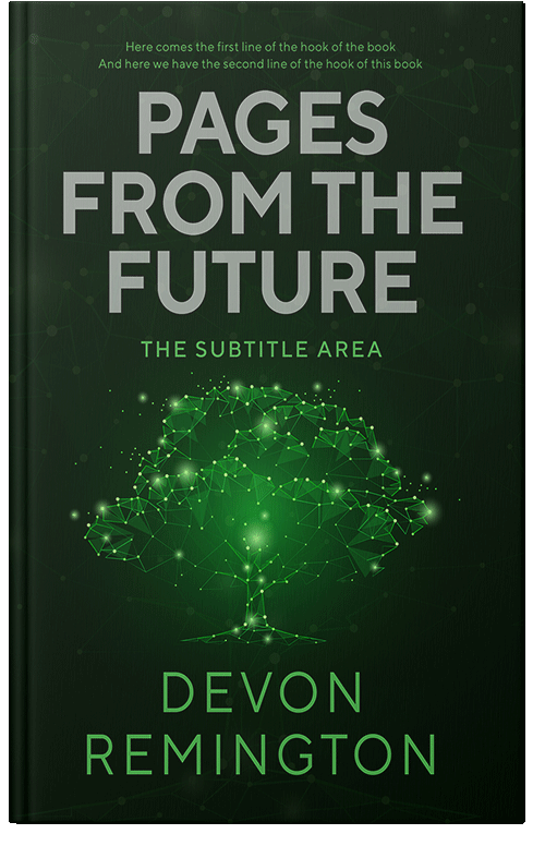 Front view of Premade Education Book Cover - Black Forest