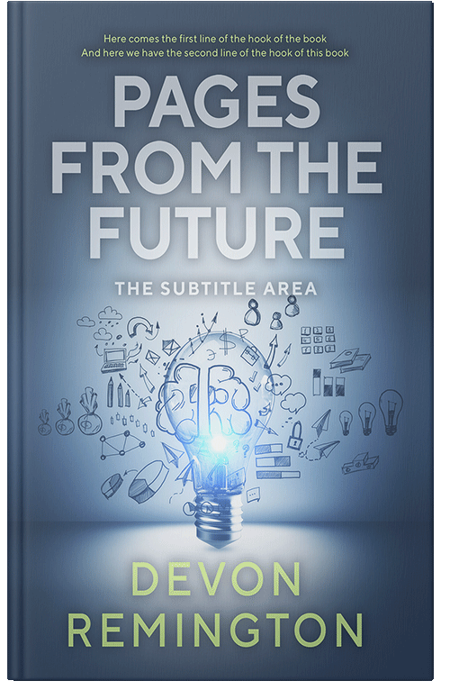 Front view of Premade Business Book Cover - Blue Bayoux