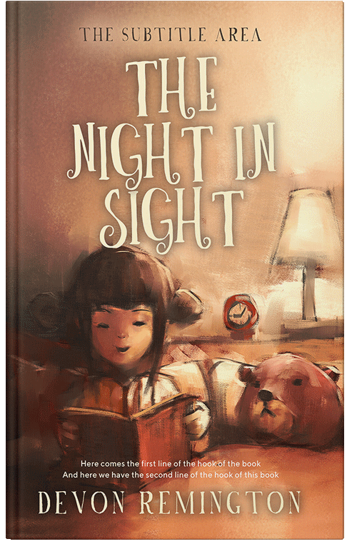 Front view of Premade Teen & Young Adult Book Cover - Antique Brass