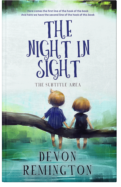 Front view of Premade Children's Book Cover - Casal