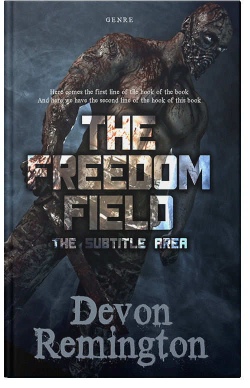 Front view of Premade Apocalyptica Book Cover - Shark