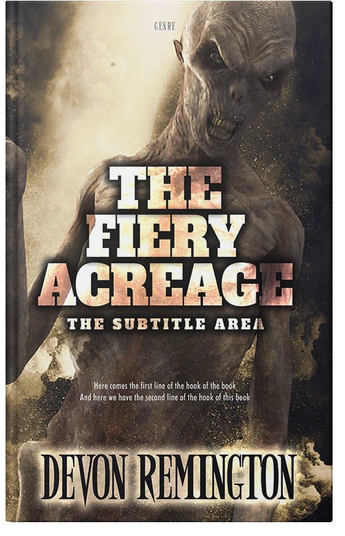 Front view of Premade Fantasy Book Cover - Hampton